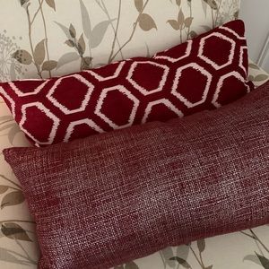 Set of 2 decorative throw pillows cushions